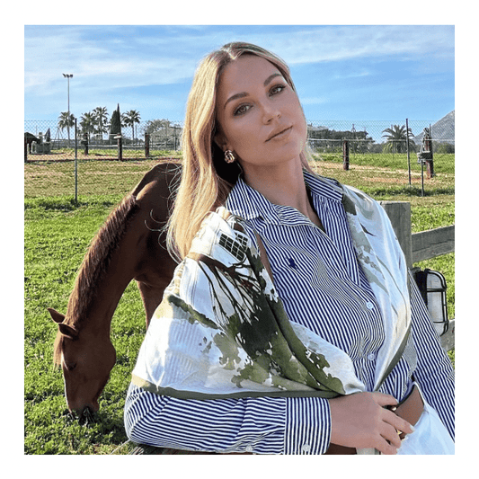 Carré de soie 88cm, Lady D - The Lodge - Sisilk Summer Club - Sisilk